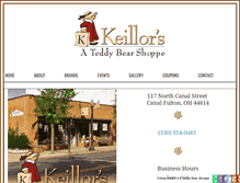 Tablet Screenshot of keillorsteddybears.com